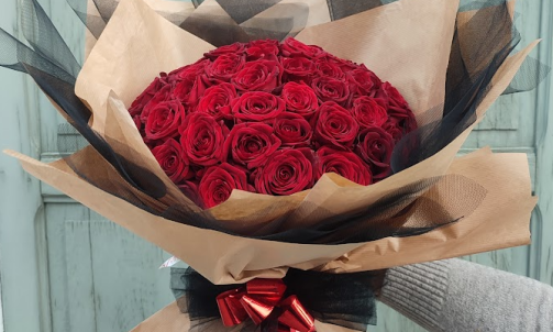 Bouquet de roses rouge saint valentin salllanches