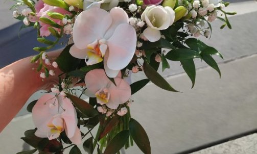Bouquet chute de mariée à Sallanches 